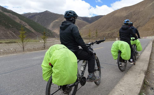 80L - 100L Bicycle Rear Rack Rain Cover Bike Trunk Rain Cover Black...
