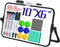 Dry Erase Magnetic White Board, 6" x 10" Double-Sided Desktop Whiteboard with Stand, Portable Small Whiteboard,6 Markers, 6 Magnets and 1 Eraser- ...