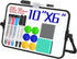 Dry Erase Magnetic White Board, 6" x 10" Double-Sided Desktop Whiteboard with Stand, Portable Small Whiteboard,6 Markers, 6 Magnets and 1 Eraser- ...