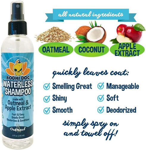 Bodhi Dog Waterless Shampoo | Natural Dry Shampoo for Dogs or Cats | Neutralizes Pet Odor | No Rinse Required | Made with Natural Extracts | Vet A...