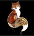 Cute Animal Enamel Fox Brooch Pins Accessory for Backpacks Badges Hats Bags for Women Girls Kids...