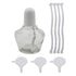 150ml Alcohol Burner Lamp Glass Lab Bunsen Burners for Lab Equipment Heating with 5 Replacement Wicks and 3 Funnel...