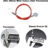 10 pcs 20 inch (50cm) 3mm Thickness Galvanized Steel Wire Cable Eyelets Ended Short Rope Lanyard Safety Tether Chain Lock with Vinyl Coated Cover ...