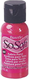 DecoArt DSS94-26 SoSoft Fabric Acrylics Paint, 1-Ounce, Dark Rose...