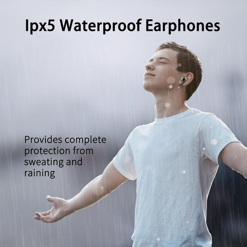 Wireless Earbuds,Bluetooth 5.3 Earbuds IPX5 Waterproof,Earphones with Wireless Charging Case, Light-Weight Headphones Built-in Microphone Call Noi...