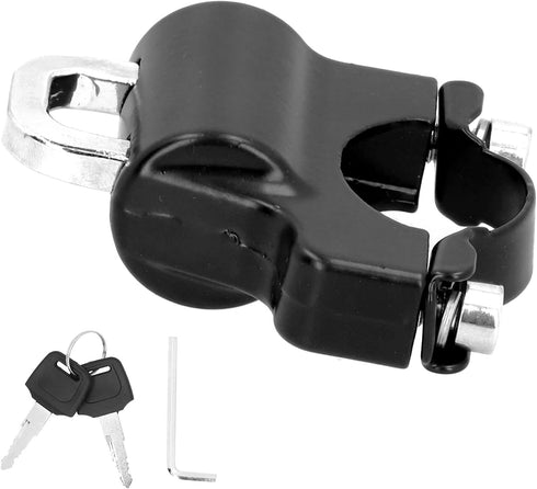 Ejoyous Helmet Lock, Universal Metal Motorcycle Safety Lock Helmet Lock Motorbike Parts with 2 Keys for 0.9?1.1in Handlebar of Motorcycles...