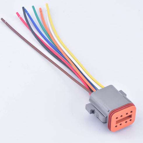8 Pin Automotive Sealed Electric Plug Male Female Waterproof Connector Wire Harness DT Series DT06-8S DT04-8P...
