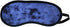 Cloudz Crushed Velvet Ultra Premium Comforlite Memory Foam Airplane Travel Neck Pillow with Matching Luxuriously Soft Black Out Sleep Mask - Blue...