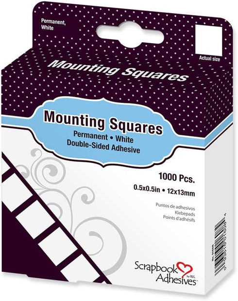SCRAPBOOK ADHESIVES BY 3L Mounting Squares Permanent, White...