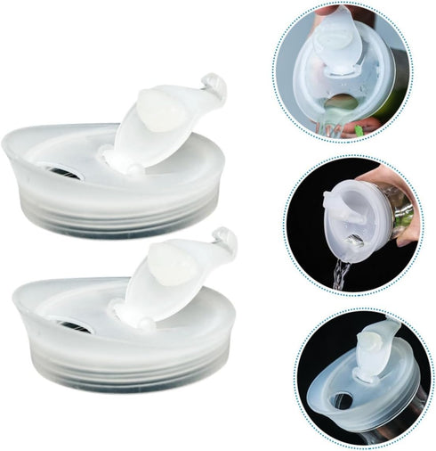 2pcs Cold Water Bottle Plastic Lid Water Jug Airtight Covers Water Jug Lids Water Carafes Lids Pitcher Lid Replaceable Jug Lid Water Pitcher Stopp...