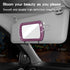 Car Sun Visor Mirror, Bling Reinestone Crystal Visor Makeup Vanity Cosmetic Mirror Clip for Women Girls, Automotive Mirror Light Sun Shading Unive...