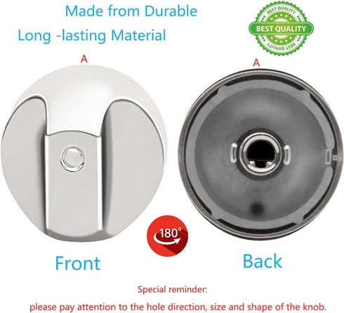 GE Cafe Range Burner Control Knob Replacement Part WB03X25889 for CGP350 & CGP350 Series, Replace WB03T10329, WB03X25889, 4920893, GEHWB03X25889, WB03X32194
