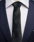 Stylish Neck Tie with Matching Pocket Square - Traditional Elegance for Every Occasion! Modern Slim Black...