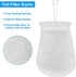 2Pcs 4 Inch Ring Filter Socks 200 Micron, Aquarium Felt Socks, Aquarium Filter Bags for Freshwater Saltwater Aquariums Fish Tank, Sump Filter Sock...