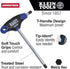 Klein Tools JTH9M2 2 mm Hey Key, Journeyman T-Handle, 9-Inch...