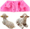 Tiny Size 3D Sheep Silicone Candle Mold Goat Mold Polymer Clay Molds DIY Chocolate Candy Fondant Gumpaste Mould Cake Decorating Tools...