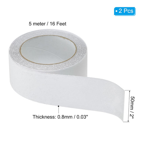 PATIKIL 2" x 16 FT Non-Slip Tape, 2 Pack Non-Skid Grip Tape Frosted High Traction Treads Waterproof Anti-Slip Stair Stickers Orange Textured Tape ...