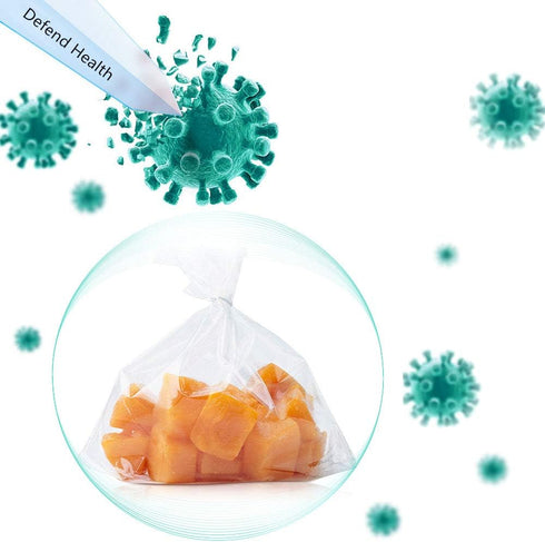 Food Storage Bags, 12 x 16 Plastic Produce Bag on a Roll, Fruits, Vegetable, Bread, Food Storage Clear Bags, Bread and Grocery Clear Bags, 350 Bag...