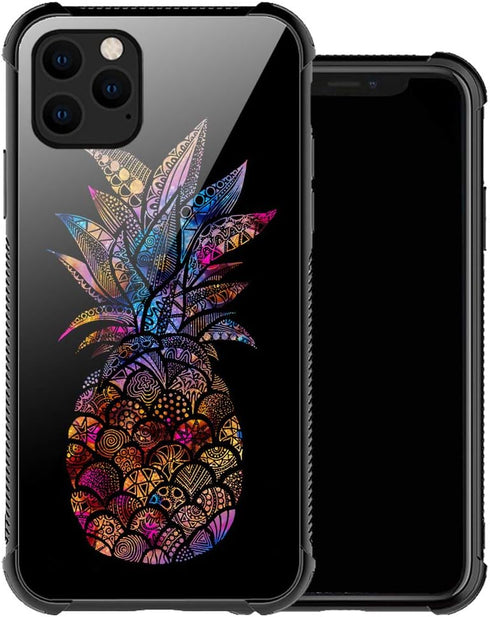 ZHEGAILIAN Case Compatible with iPhone 12 Mini Case,Mandala Galaxy Pineapple Case for iPhone 12 Mini Women Girls,Anti-Slip Shockproof Dropproof Ca...