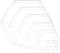 BENECREAT 6Pcs Hexagon Quilting Template Transparent Pressure Plate(Hole: 3mm) with 6 Mixed Size...
