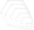 BENECREAT 6Pcs Hexagon Quilting Template Transparent Pressure Plate(Hole: 3mm) with 6 Mixed Size...