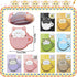 240Pcs Cat Sticky Notes Cute Sticky Tabs, Self-Stick Pads, Memo Notes Stationery, 30 Sheets/pad, Office School Study Supplies for Students Teacher...