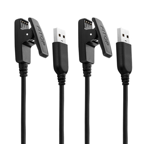 JIUJOJA 2Pack Charging Cable Compatible with Garmin Lily/Lily2/Approach S20/G10 Forerunner 235/35/64/230/630/645/645 Music/735XT/Vivomove HR Watch...
