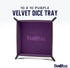 FanRoll by Metallic Dice Games Fold Up Velvet Dice Tray w/PU Leather Backing: Purple, Role Playing Game Dice Accessories for Dungeons and Dragons...