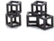 Saim Aquarium Ceramic Fish Shrimp Shelter Crayfish Breeding Cave Cubic Hideout Cube Block Ornament for Aquarium,Fish Tank - 5 Pack...