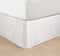 Wrinkle Free - Egyptian Quality Stripe Bed Skirt - Pleated Tailored 14" Drop and Colors, Full, White...