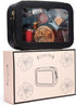 Clear Makeup Bag for Women Transparent Cosmetic Bag Case Clear Accessories Bag Portable Makeup Bag for Car (A/Black, M)...