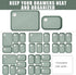 Famhap 9 PCS Plastic Drawer Organizer Set, Desk Drawer Divider Organizer Trays, Vanity Storage Bins for Makeup, Jewelry, Utensils, Gadgets for Kit...