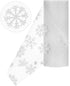 Artibetter Christmas Snowflake Tulle Roll Glittering Organza Gauze Ribbon 15cm 10Yards (White)...