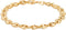 Barzel 18K Gold Plated Puff Mariner Bracelet, 7.5 Inches - Made In Brazil...