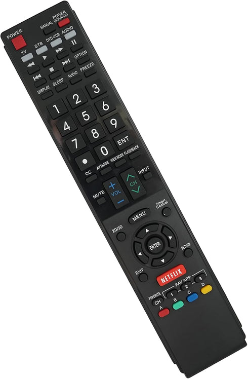 Replacement Remote Control for Sharp LC-60LE632U LC-46LE835 LC46LE830U Samrt 3D AQUOS LCD LED HDTV TV...