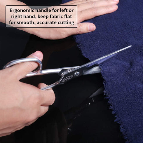 Newness Fabric Scissors, Heavy Duty All Metal Stainless Steel Craft Scissors, Multi-Purpose Professional Sharp Shears for Tailor Dressmaker Craft ...