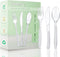 90 Pack Plastic Cutlery Set - Disposable Plastic Utensils- Plastic Silverware Sets for Wedding Catering Parties - 30 Forks, 30 Spoons, And 30 Kniv...