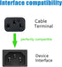 3 Prong 8ft Power Cord for ECOXGEAR EcoBoulder+ EcoBoulder EcoTrek Power Cord AC Extension Cable...