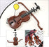 BESTOYARD 20 Sets Miniature Violin Tiny Violin Mini Musical Instrument Miniature Violin Model Dollhouse Furniture Crafts Ornament for Dollhouse Fa...