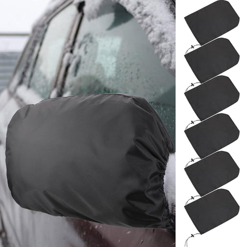 Frienda 6 Pieces Waterproof Side Mirror Covers Auto Rearview Protection Cover Exterior Rear View Accessories Car Mirror Accessories with Drawstrin...