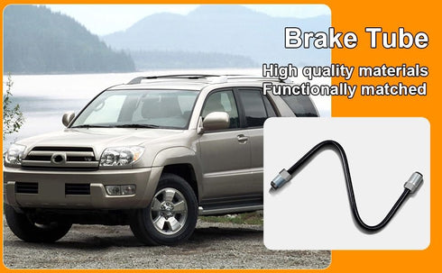 Right Front Brake tube Caliper To Flex Hose No.4 Compatible with Toyota 2003-2009 4Runner 2007-2010 FJ Cruiser...