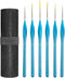 BOSOBO Miniature Paint Brushes Detail Set, 6 Pcs Fine Tipped Small Artist Paintbrushes for Acrylic Oil Watercolor Painting, Rock, Micro Model, Nai...