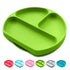 Silicone Suction Plates for Babies, Stick to High Chair Trays and Table, Divided Baby Dishes, Perfect Kids Plates, BPA FREE...