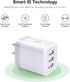 Muti Port USB Wall Charger,Sicodo 3.1Am Universal Travel Charger Block Power Plug Adapter Compatible with iPhone 15/14/13/12/11/X/8/Plus Pro Max M...