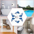 Non Slip Shark Bathtub Stickers, 20 PCS Adhesive Kids Anti Slip Decal Treads for Shower and Bath Tub with Premium Scraper, Each About 4.7" x 3.2"...