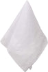 Perry Ellis 12 Pack Handkerchief (100% Cotton White with Satin Border, 16" x 16")...
