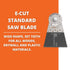 Fein StarLock Plus E-Cut Standard Oscillating Saw Blade - Wide Shape 2-1/2" Width for All Wood, Drywall and Plastics - Fits Most Multitools - 6350...