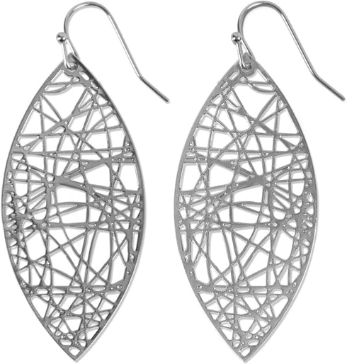 Humble Chic Boho Leaf Dangle Earrings for Women - Gold or Silver Tone Dangly Filigree Earrings - Lightweight Statement Earrings...
