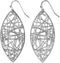 Humble Chic Boho Leaf Dangle Earrings for Women - Gold or Silver Tone Dangly Filigree Earrings - Lightweight Statement Earrings...