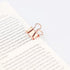 Rose Gold Binder Clips, Mini Paper Clip, Small Paper Clamps 15mm (5/8 inch), 100 Pack Micro Size Office Clips for Home School and Business (Rose G...